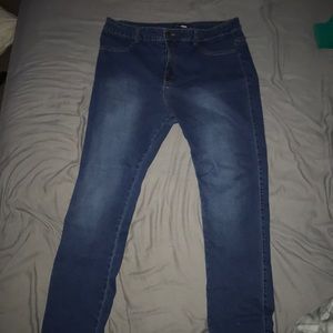 Fashion Nova Straight Leg Blue Jeans